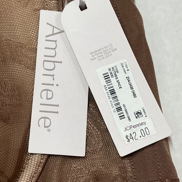 Ambrielle Bra Womens 50DDD Brown Nutmeg Lace Balconette Full Coverage Underwire - Picture 3 of 5